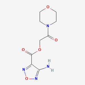 molecular formula C9H12N4O5 B1297234 4-Amino-furazan-3-carboxylic acid 2-morpholin-4-yl-2-oxo-ethyl ester CAS No. 312277-99-9