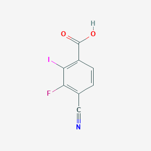 4-Cyano-3-fluoro-2-iodobenzoic acid