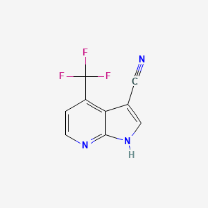 4-(trifluoromethyl)-1H-pyrrolo[2,3-b]pyridine-3-carbonitrile