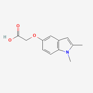 molecular formula C12H13NO3 B1297245 (1,2-Dimethyl-1H-indol-5-yloxy)-acetic acid CAS No. 25888-11-3