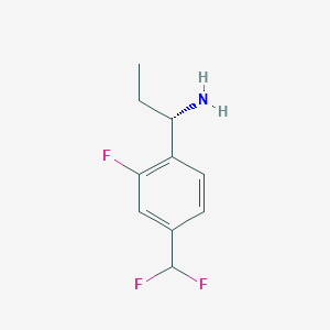 (S)-1-(4-(Difluoromethyl)-2-fluorophenyl)propan-1-amine