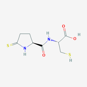 molecular formula C8H12N2O3S2 B129728 N-(5-Thioxo-L-prolyl)-L-cysteine CAS No. 148076-52-2