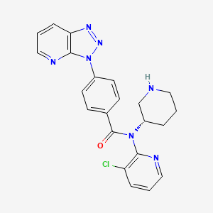 (S)-4-(3H-[1,2,3]Triazolo[4,5-b]pyridin-3-yl)-N-(3-chloropyridin-2-yl)-N-(piperidin-3-yl)benzamide