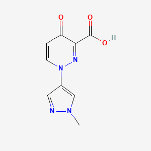 1-(1-Methyl-1H-pyrazol-4-yl)-4-oxo-1,4-dihydropyridazine-3-carboxylic acid