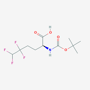 (S)-2-((tert-Butoxycarbonyl)amino)-5,5,6,6-tetrafluorohexanoic acid