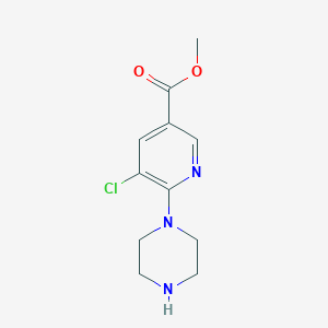 Methyl 5-chloro-6-piperazin-1-ylnicotinate