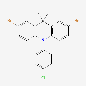 2,7-Dibromo-10-(4-chlorophenyl)-9,9-dimethyl-9,10-dihydroacridine