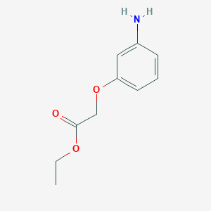 molecular formula C10H13NO3 B1297293 Ethyl 2-(3-aminophenoxy)acetate CAS No. 5544-78-5