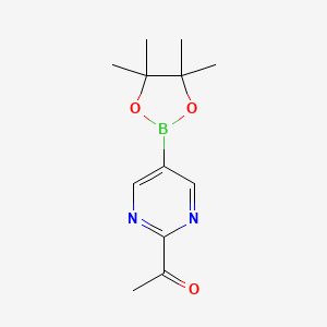 1-(5-(4,4,5,5-Tetramethyl-1,3,2-dioxaborolan-2-yl)pyrimidin-2-yl)ethanone