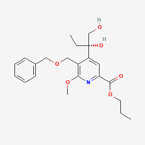 (S)-Propyl 5-((benzyloxy)methyl)-4-(1,2-dihydroxybutan-2-yl)-6-methoxypicolinate