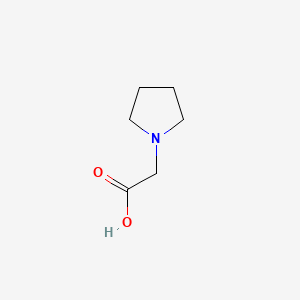 molecular formula C6H11NO2 B1297299 2-(Pyrrolidin-1-yl)acetic acid CAS No. 37386-15-5