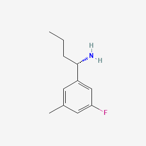 (S)-1-(3-Fluoro-5-methylphenyl)butan-1-amine