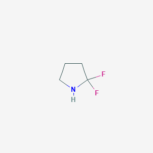 molecular formula C4H7F2N B12973038 2,2-Difluoropyrrolidine 