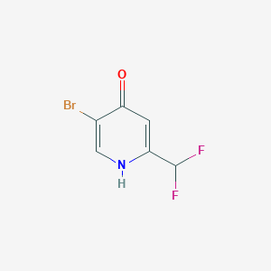 5-Bromo-2-(difluoromethyl)pyridin-4-ol