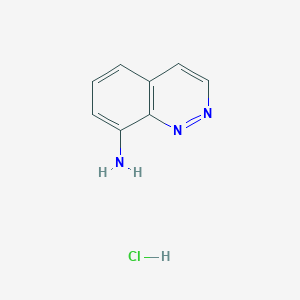 molecular formula C8H8ClN3 B12973071 Cinnolin-8-amine hydrochloride 