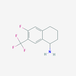 6-Fluoro-7-(trifluoromethyl)-1,2,3,4-tetrahydronaphthalen-1-amine hydrochloride