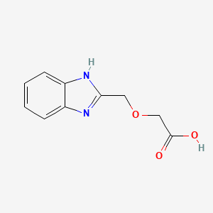 molecular formula C10H10N2O3 B1297309 (1h-苯并咪唑-2-基甲氧基)乙酸 CAS No. 783284-17-3