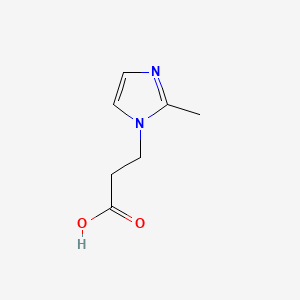 molecular formula C7H10N2O2 B1297310 3-(2-甲基-1H-咪唑-1-基)丙酸 CAS No. 24647-62-9