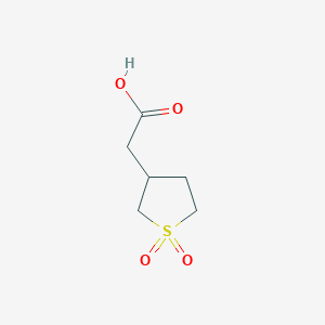 molecular formula C6H10O4S B1297313 2-(1,1-二氧代四氢噻吩-3-基)乙酸 CAS No. 4785-66-4