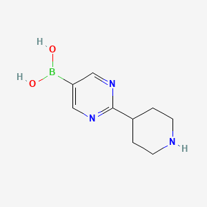 (2-(Piperidin-4-yl)pyrimidin-5-yl)boronic acid