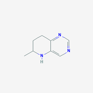 molecular formula C8H11N3 B12973173 6-Methyl-5,6,7,8-tetrahydropyrido[3,2-d]pyrimidine 