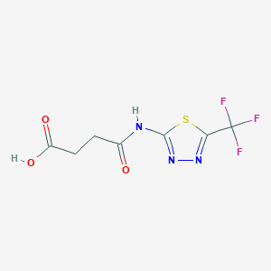 molecular formula C7H6F3N3O3S B1297324 N-(5-Trifluoromethyl-[1,3,4]thiadiazol-2-yl)-succinamic acid CAS No. 797806-64-5