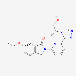 (R)-2-(6-(4-(1-Hydroxypropan-2-yl)-4H-1,2,4-triazol-3-yl)pyridin-2-yl)-6-isopropoxyisoindolin-1-one