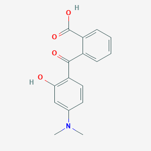 molecular formula C16H15NO4 B1297328 2-(4-二甲氨基-2-羟基-苯甲酰基)-苯甲酸 CAS No. 24460-11-5