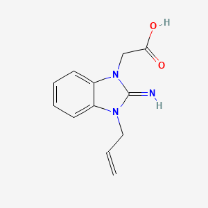 molecular formula C12H13N3O2 B1297330 (3-Allyl-2-imino-2,3-dihydro-benzoimidazol-1-yl)-acetic acid CAS No. 435342-05-5