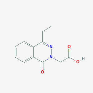 molecular formula C12H12N2O3 B1297334 (4-Ethyl-1-oxo-1H-phthalazin-2-yl)-acetic acid CAS No. 298682-27-6