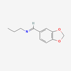 1-Propanamine, N-(1,3-benzodioxol-5-ylmethylene)-