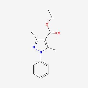 molecular formula C14H16N2O2 B1297336 3,5-二甲基-1-苯基-1H-吡唑-4-羧酸乙酯 CAS No. 89193-18-0