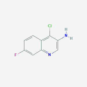 4-Chloro-7-fluoroquinolin-3-amine