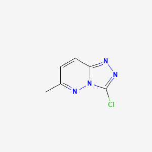 molecular formula C6H5ClN4 B1297339 3-Chloro-6-methyl-[1,2,4]triazolo[4,3-b]pyridazine CAS No. 38956-68-2