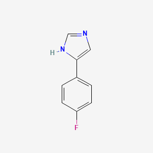 molecular formula C9H7FN2 B1297340 4-(4-氟苯基)-1H-咪唑 CAS No. 65020-70-4
