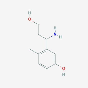 3-(1-Amino-3-hydroxypropyl)-4-methylphenol