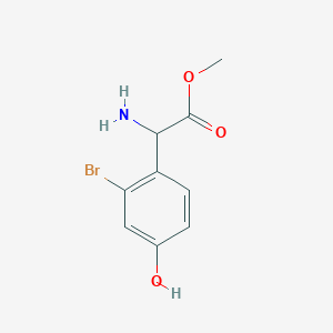 Methyl 2-amino-2-(2-bromo-4-hydroxyphenyl)acetate