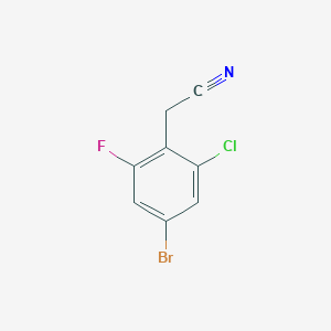 2-(4-Bromo-2-chloro-6-fluorophenyl)acetonitrile