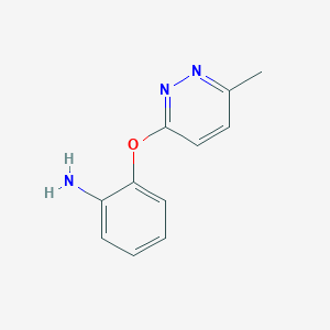 2-((6-Methylpyridazin-3-yl)oxy)aniline