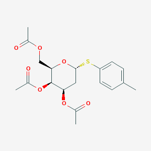 (2R,3R,4R,6R)-2-(Acetoxymethyl)-6-(p-tolylthio)tetrahydro-2H-pyran-3,4-diyl diacetate