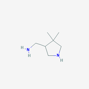 (4,4-Dimethylpyrrolidin-3-yl)methanamine