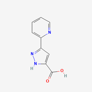 molecular formula C9H7N3O2 B1297360 5-吡啶-2-基-1H-吡唑-3-羧酸 CAS No. 374064-02-5