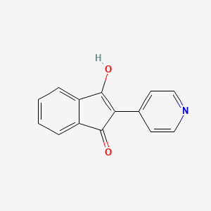 molecular formula C14H9NO2 B1297361 3-hydroxy-2-(pyridin-4-yl)-1H-inden-1-one CAS No. 10478-99-6