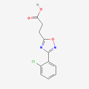 molecular formula C11H9ClN2O3 B1297363 3-[3-(2-氯苯基)-1,2,4-噁二唑-5-基]丙酸 CAS No. 728024-51-9