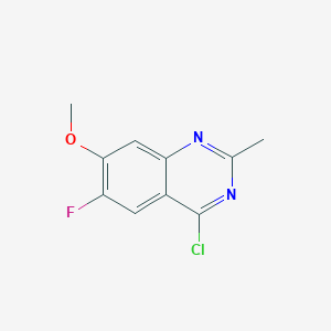 4-Chloro-6-fluoro-7-methoxy-2-methylquinazoline