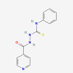 molecular formula C13H12N4OS B1297368 2-异烟酰基-N-苯基肼基碳硫酰胺 CAS No. 6954-50-3
