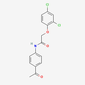 molecular formula C16H13Cl2NO3 B1297370 N-(4-乙酰苯基)-2-(2,4-二氯苯氧基)乙酰胺 CAS No. 139194-57-3