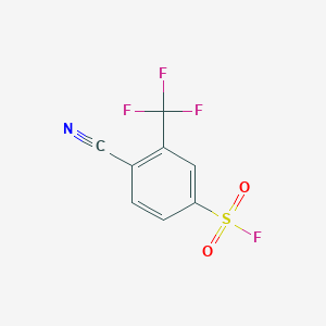 4-Cyano-3-(trifluoromethyl)benzene-1-sulfonyl fluoride