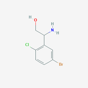 2-Amino-2-(5-bromo-2-chlorophenyl)ethan-1-ol