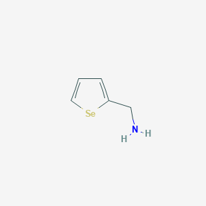 molecular formula C5H7NSe B12973738 Selenophen-2-ylmethanamine 